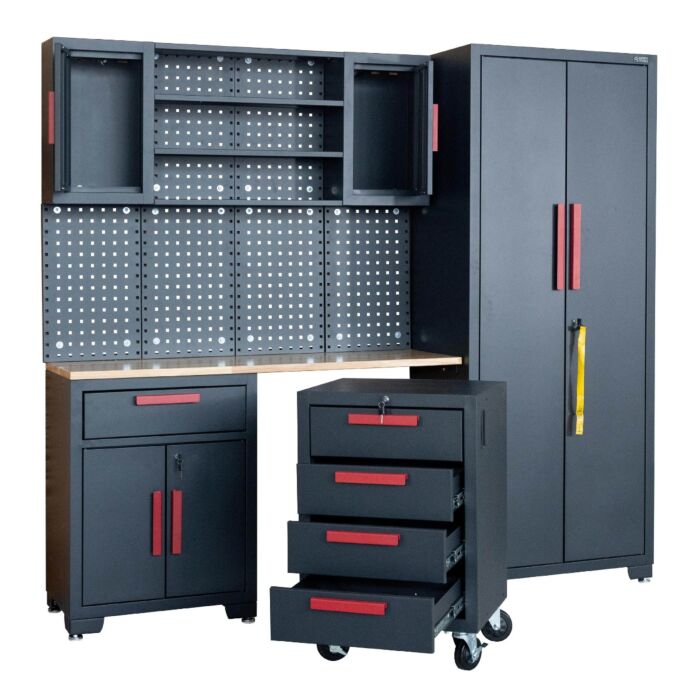 George Tools Budget arredamento per officina Main in gomma nero