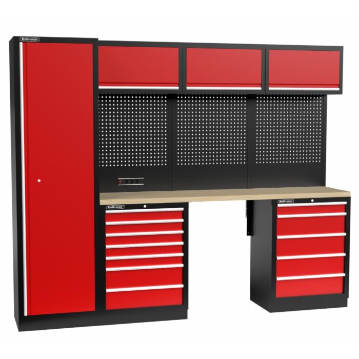 Kraftmeister Standard arredamento per officina New York compensato rosso