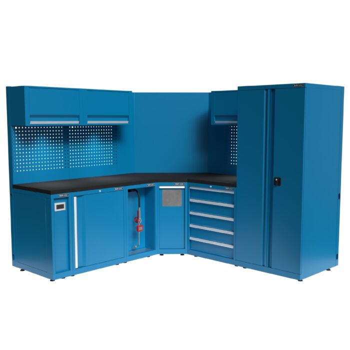 Kraftmeister Expert arredamento per officina angolare M ibrido blu