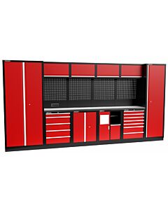 Kraftmeister Standard arredamento per officina Michigan inox rosso