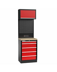 Kraftmeister Standard arredamento per officina Vermont compensato rosso