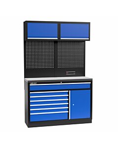 Kraftmeister Standard arredamento per officina Minnesota inox blu