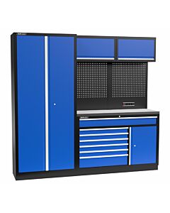 Kraftmeister Standard arredamento per officina Iowa inox blu