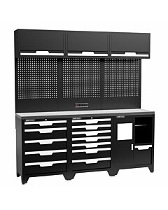 Kraftmeister Standard arredamento per officina Maryland inox nero