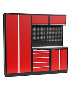 Kraftmeister arredamento per officina Arkansas Acciaio Inox rosso