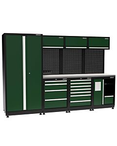 Kraftmeister Arredamento per officina Halifax acciao Inox Nextgen - Verde