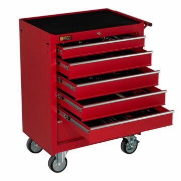 George Tools carrello portautensili con utensili 6 cassetti 253 pezzi rosso