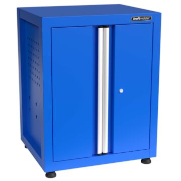Kraftmeister Premium banco di lavoro con armadio portautensili blu