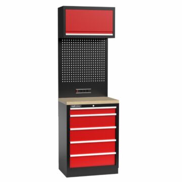 Kraftmeister Standard arredamento per officina Vermont compensato rosso