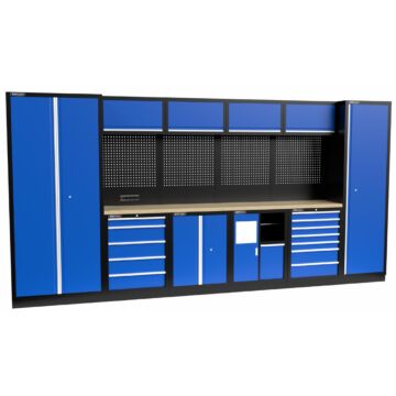 Kraftmeister Standard arredamento per officina Michigan compensato blu