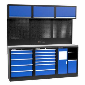 Kraftmeister Standard arredamento per officina Maryland inox blu