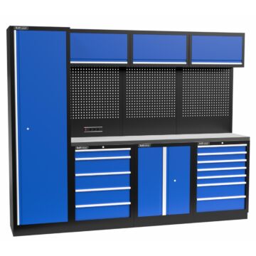 Kraftmeister Standard arredamento per officina Delaware inox blu