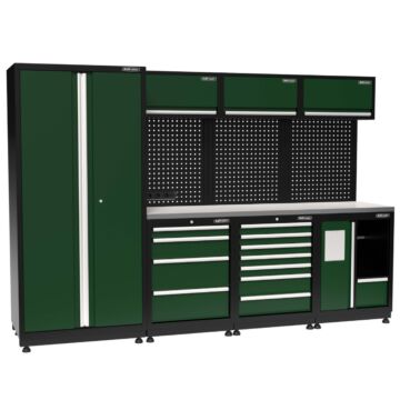 Kraftmeister Arredamento per officina Halifax acciao Inox Nextgen - Verde