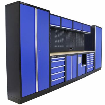 Kraftmeister Standard arredamento per officina Michigan compensato blu