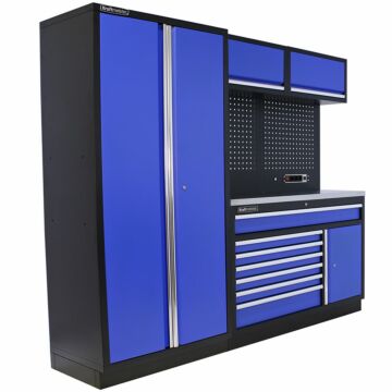 Kraftmeister Standard arredamento per officina Iowa inox blu