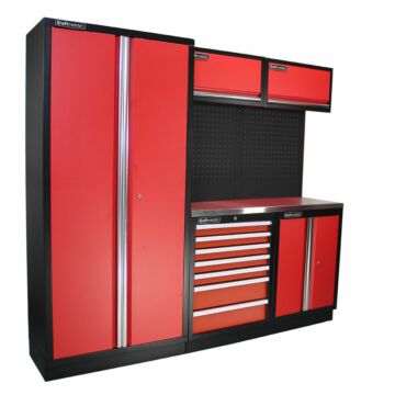 Kraftmeister arredamento per officina Arkansas Acciaio Inox rosso