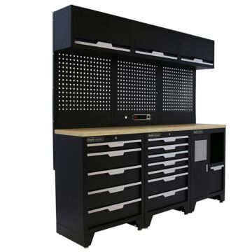 Kraftmeister Standard arredamento per officina Maryland compensato nero